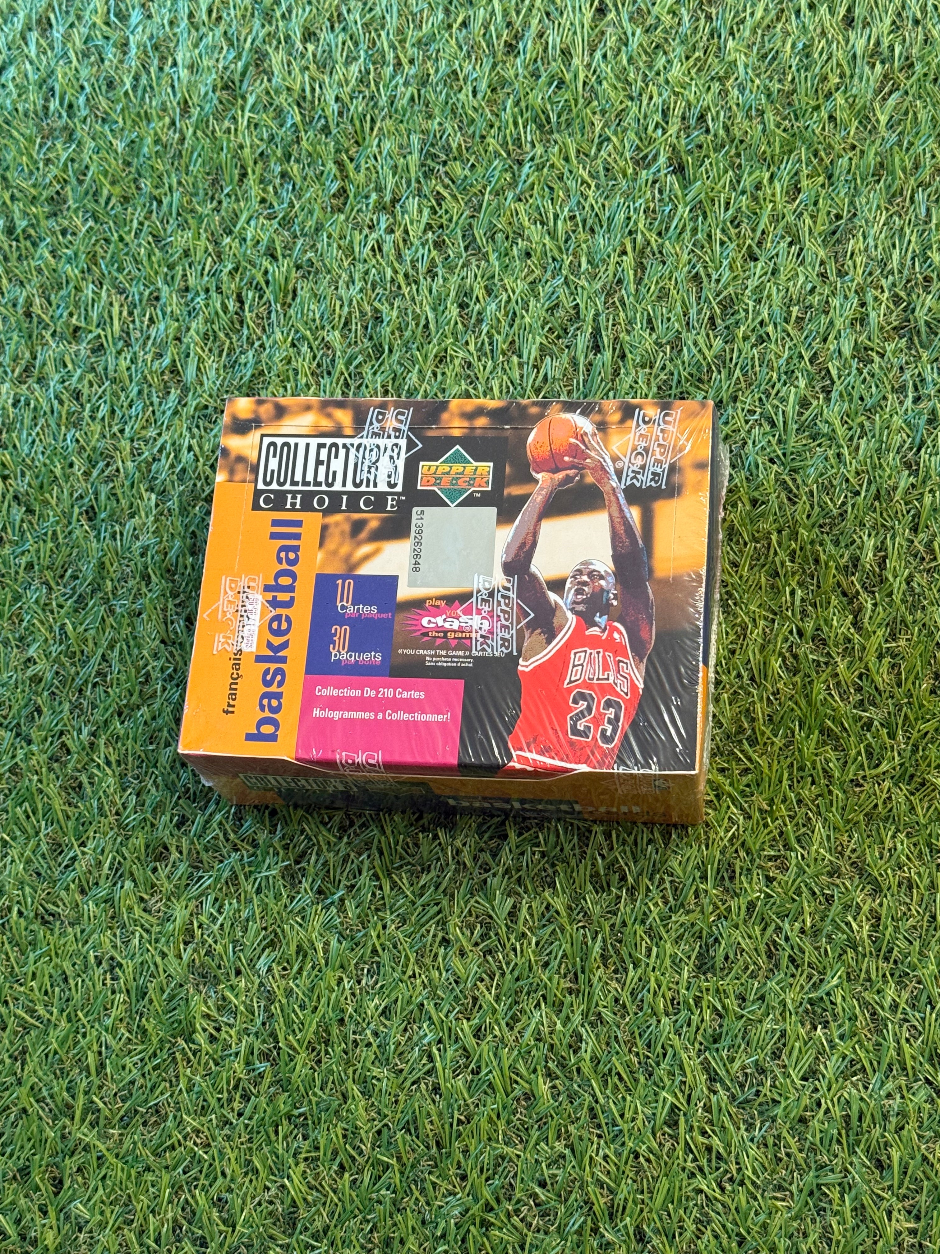 Rare Upper Deck Collector’s Choice Basketball Wax Pack Box ~ 30 packs ~ factory sealed ~ French Version