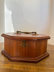 Wood Box w/ Brass Handle