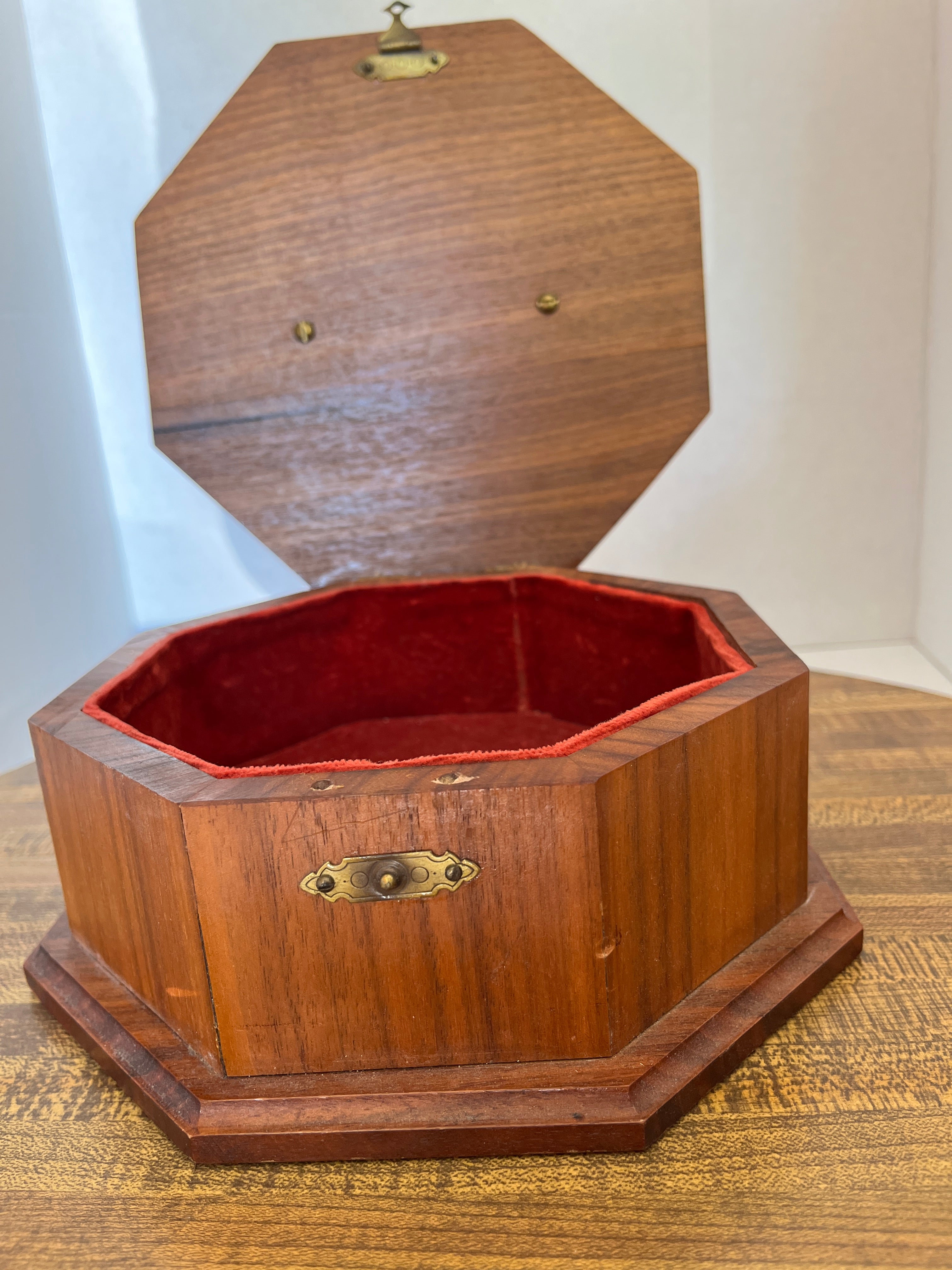 Wood Box w/ Brass Handle
