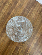 Anchor Hocking Candy Dish w/Lid Clear Cut Glass Bowl
