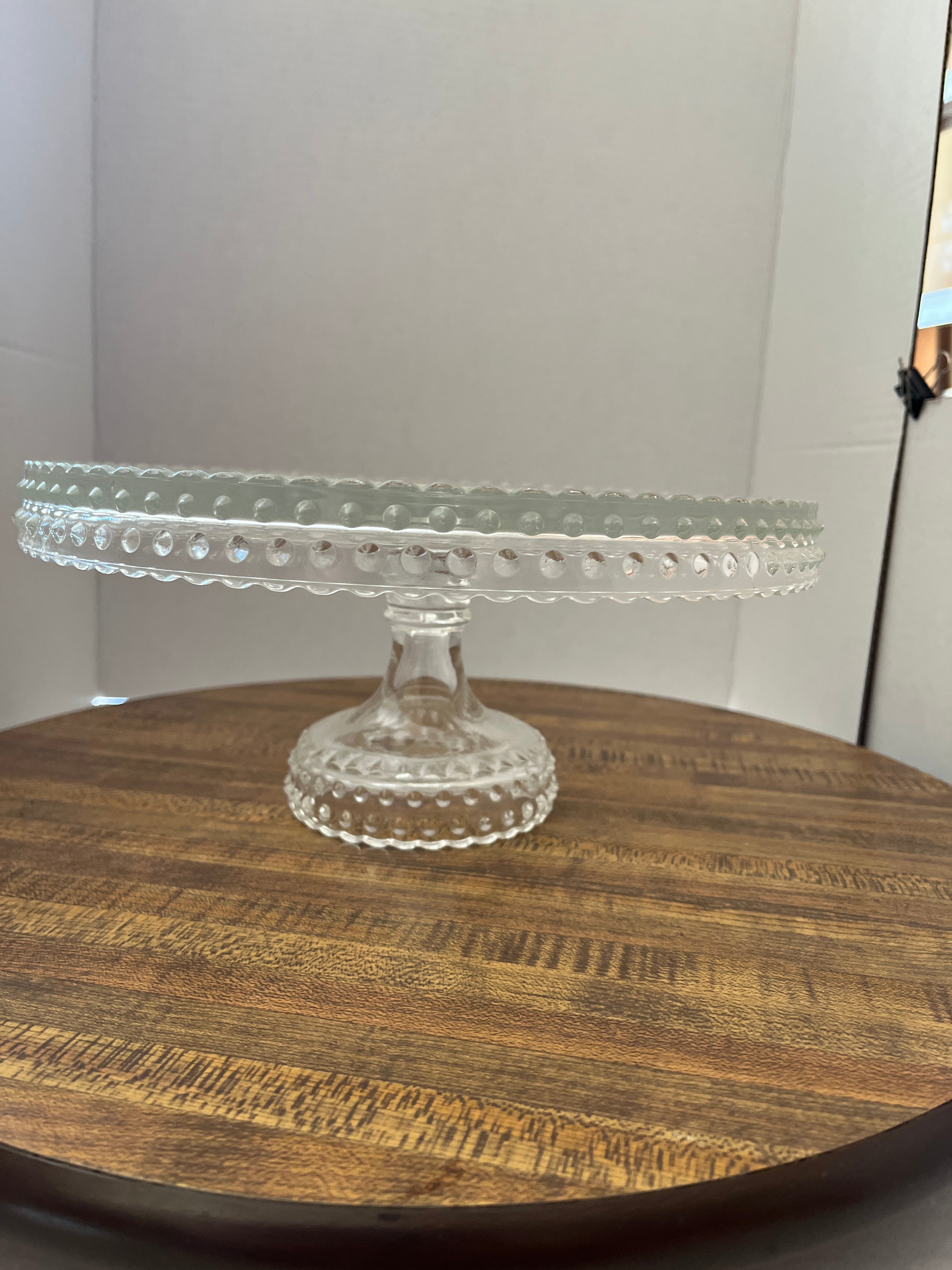 Glass Pedestal Cake Stand