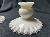 Milk Glass Candle Holders