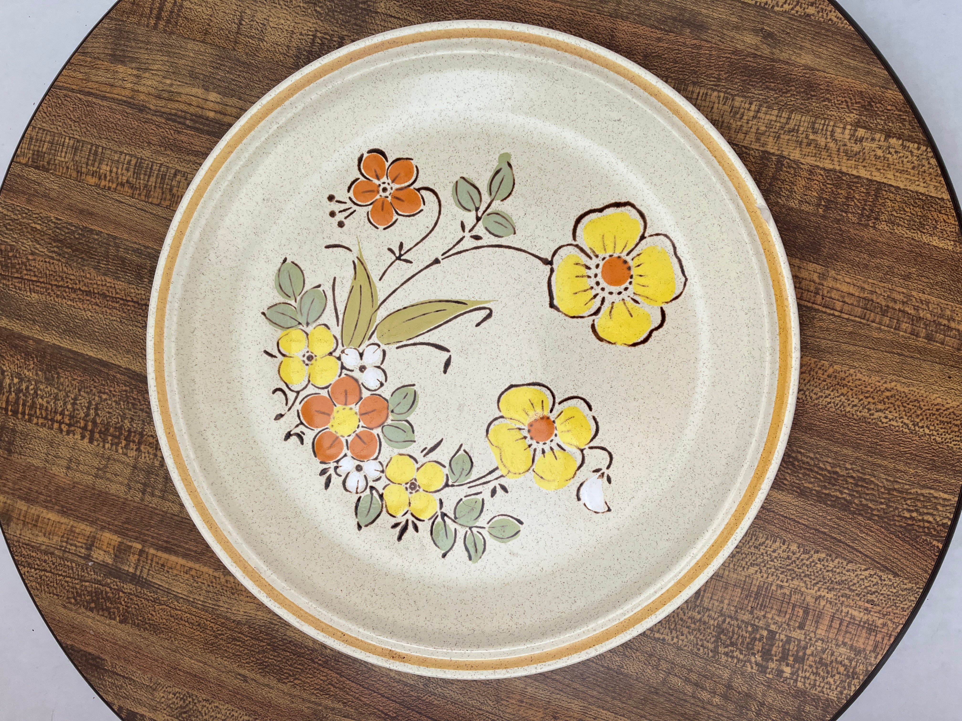 Hearthside Garden Festival Sunshine Flowers Plate 12"