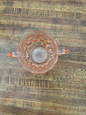 Vintage Pink Depression Sugar Bowl (No Lid)