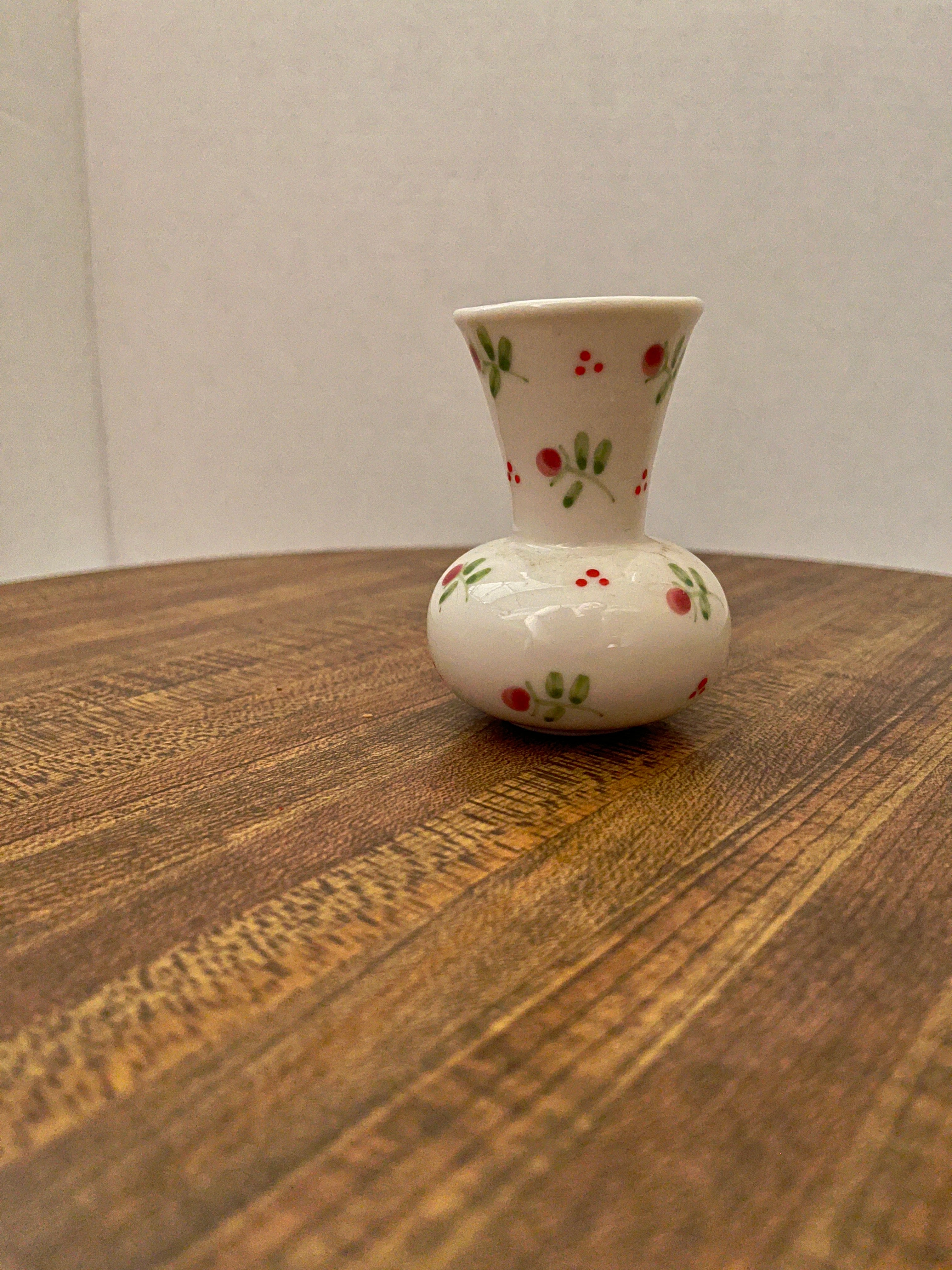 Pink & Green Flower Mini Bud Vase