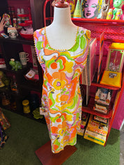 VTG 1960's Floral Mod Apron