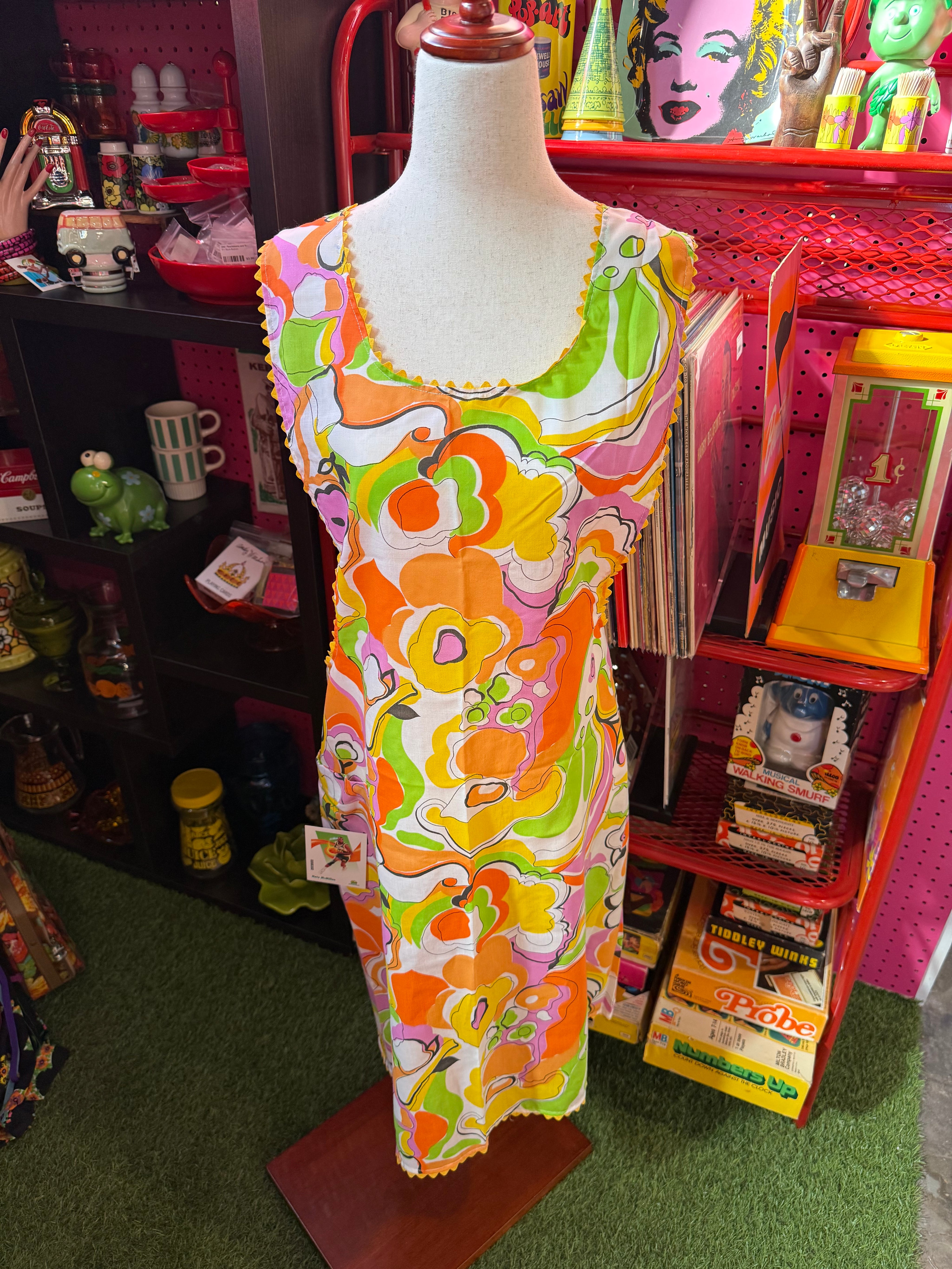 VTG 1960's Floral Mod Apron