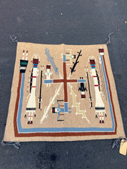 37” Navajo Sandpainting Tapestry authentic