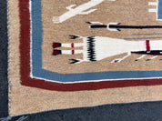37” Navajo Sandpainting Tapestry authentic