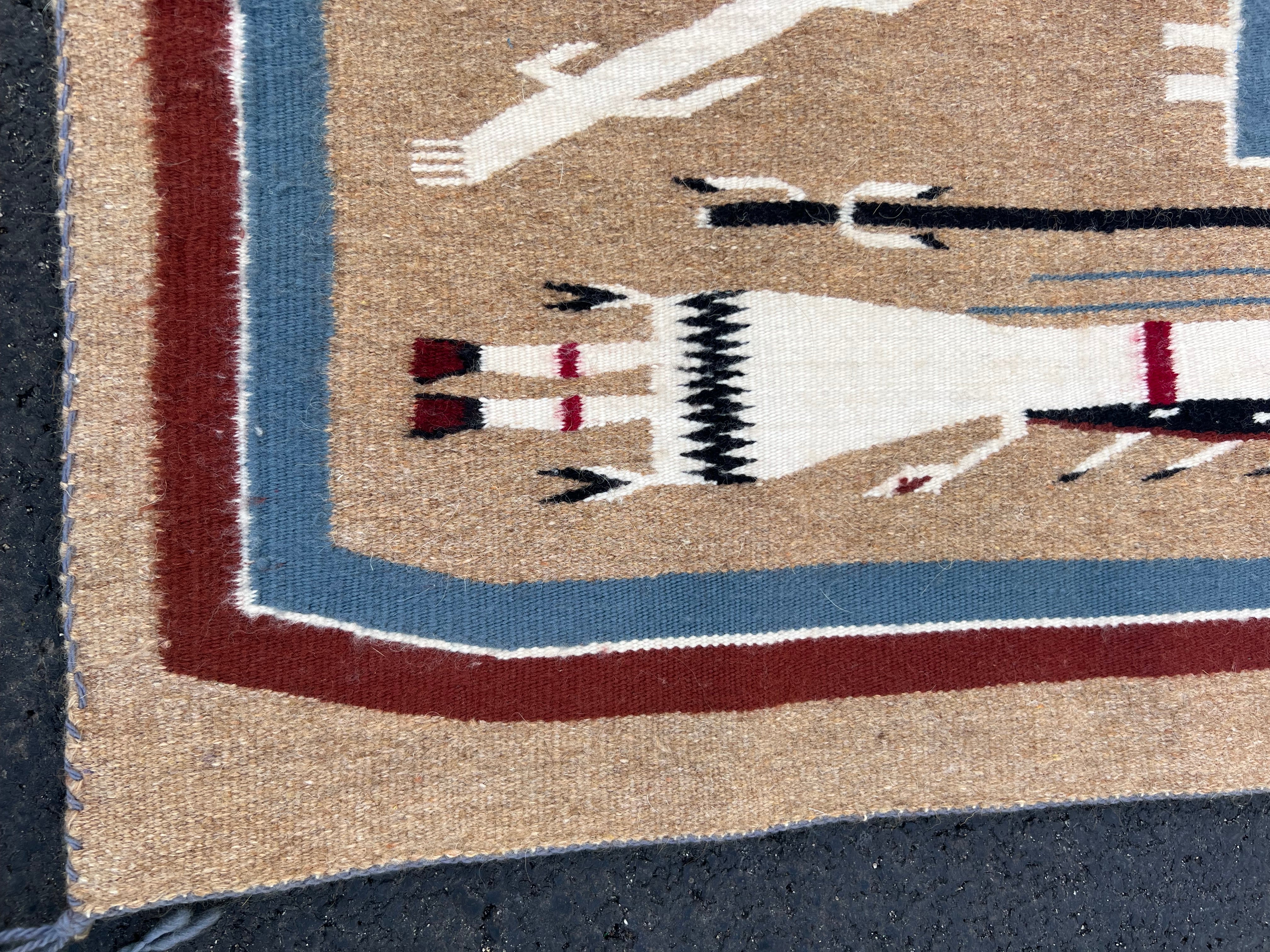 37” Navajo Sandpainting Tapestry authentic