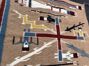 37” Navajo Sandpainting Tapestry authentic
