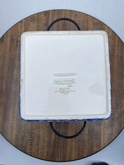 Temptations Heritage Floral Casserole Dish w/ Metal Holder