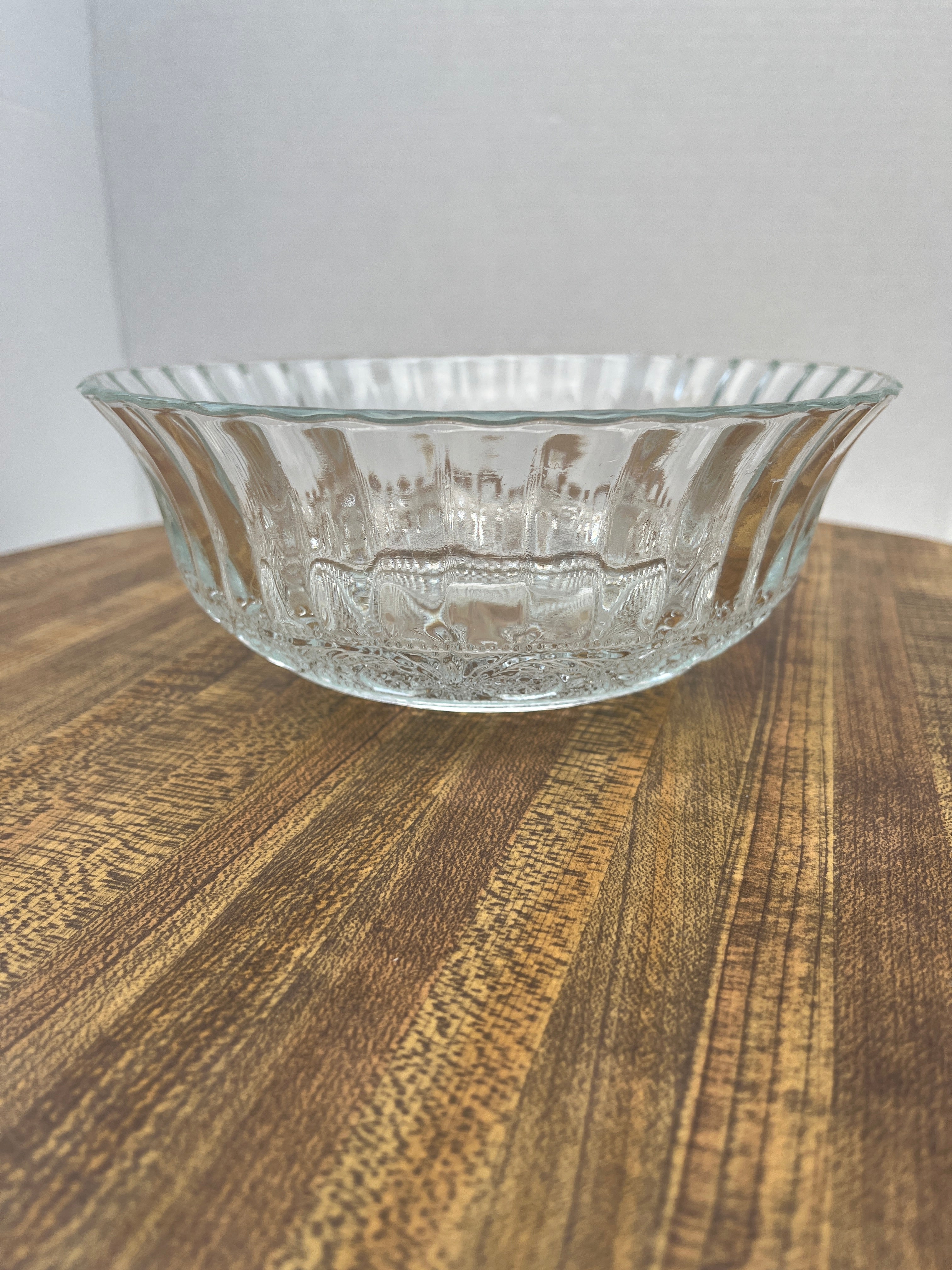 Pressed Glass Serving Bowl