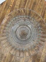 Pressed Glass Serving Bowl