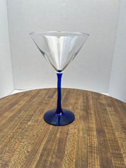 Blue Stem Martini Glass