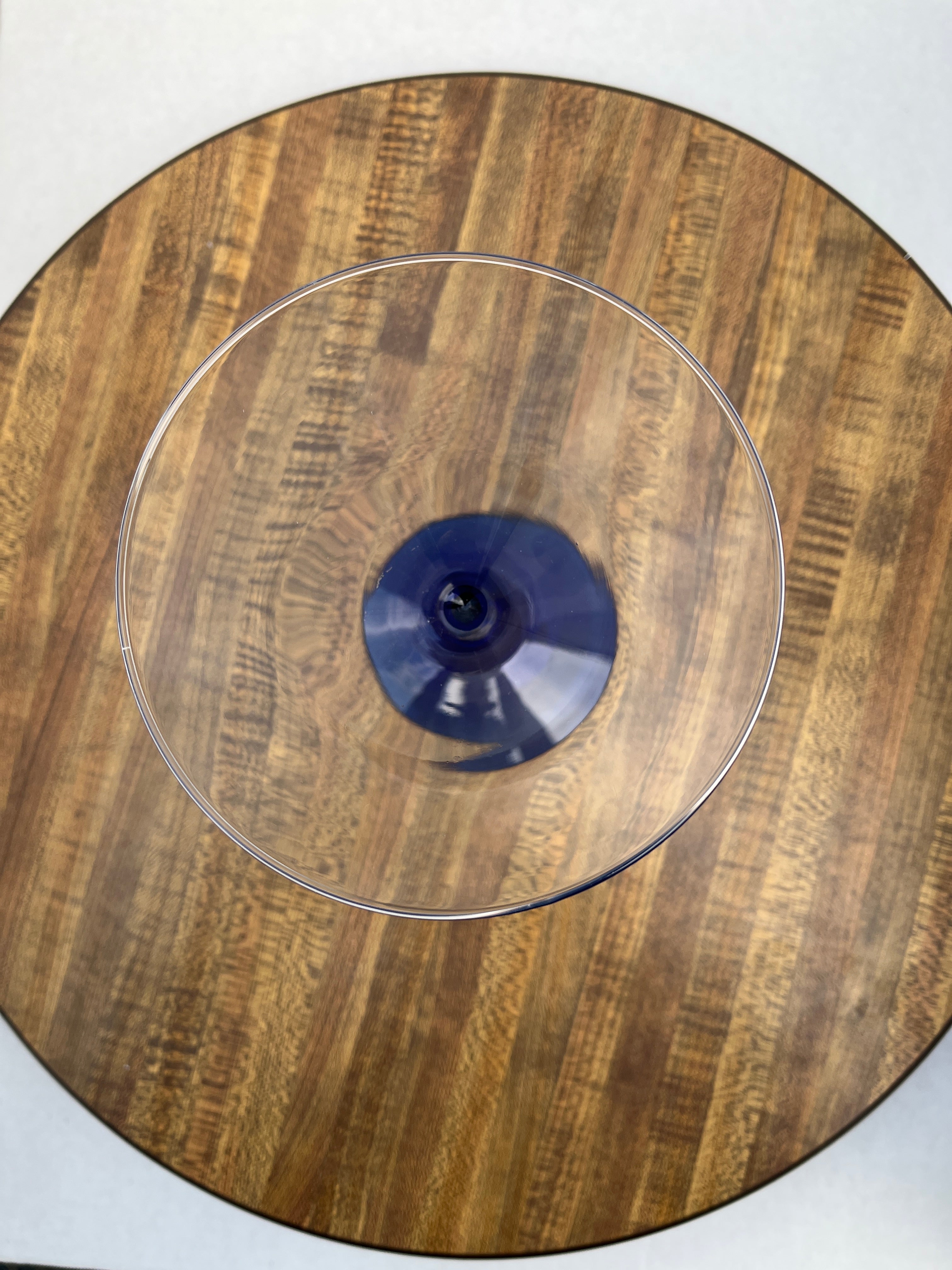 Blue Stem Martini Glass