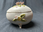 Lg. Egg with purple flowers