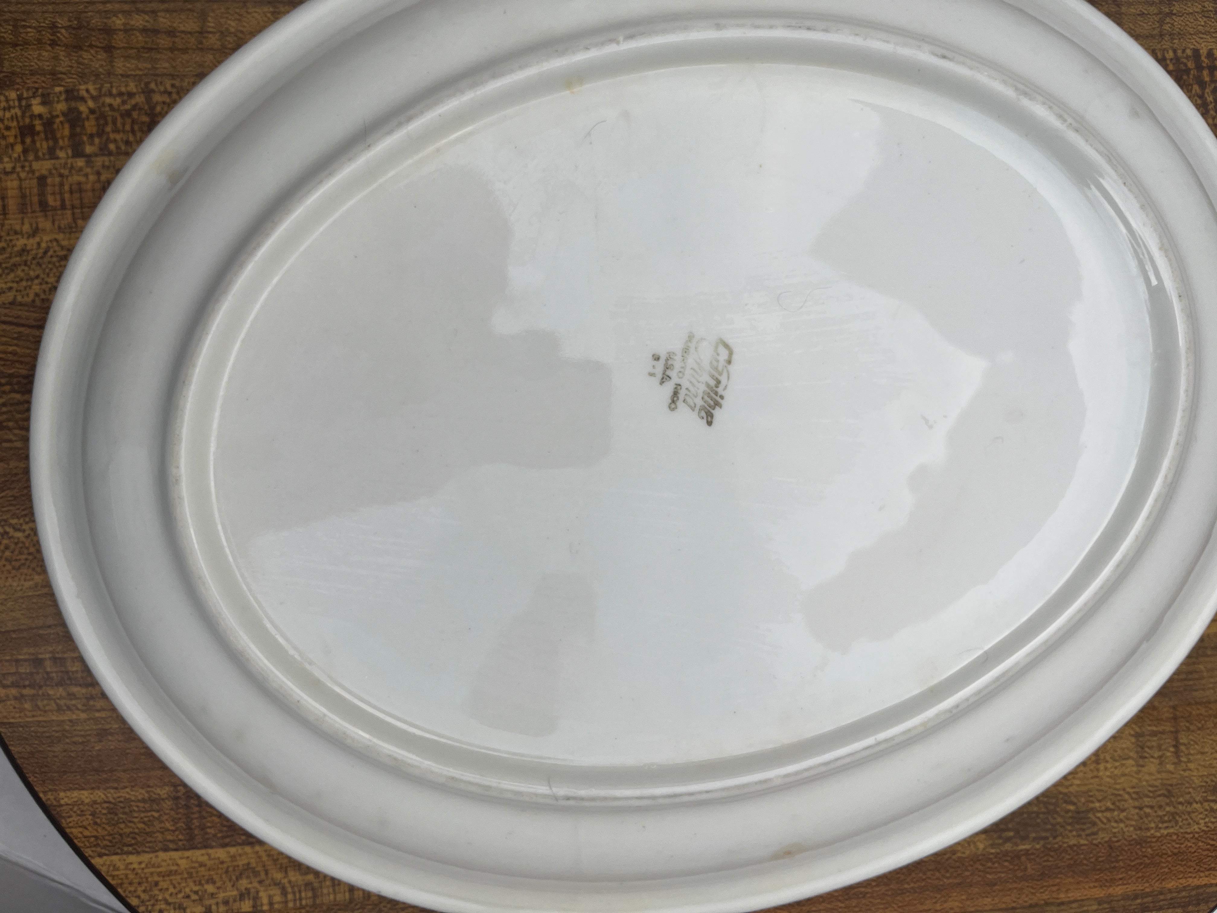 Caribe China Poppy Flowers Oval Platter