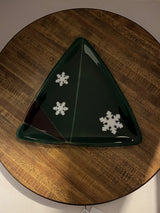 Glass Tree Decorative Plate