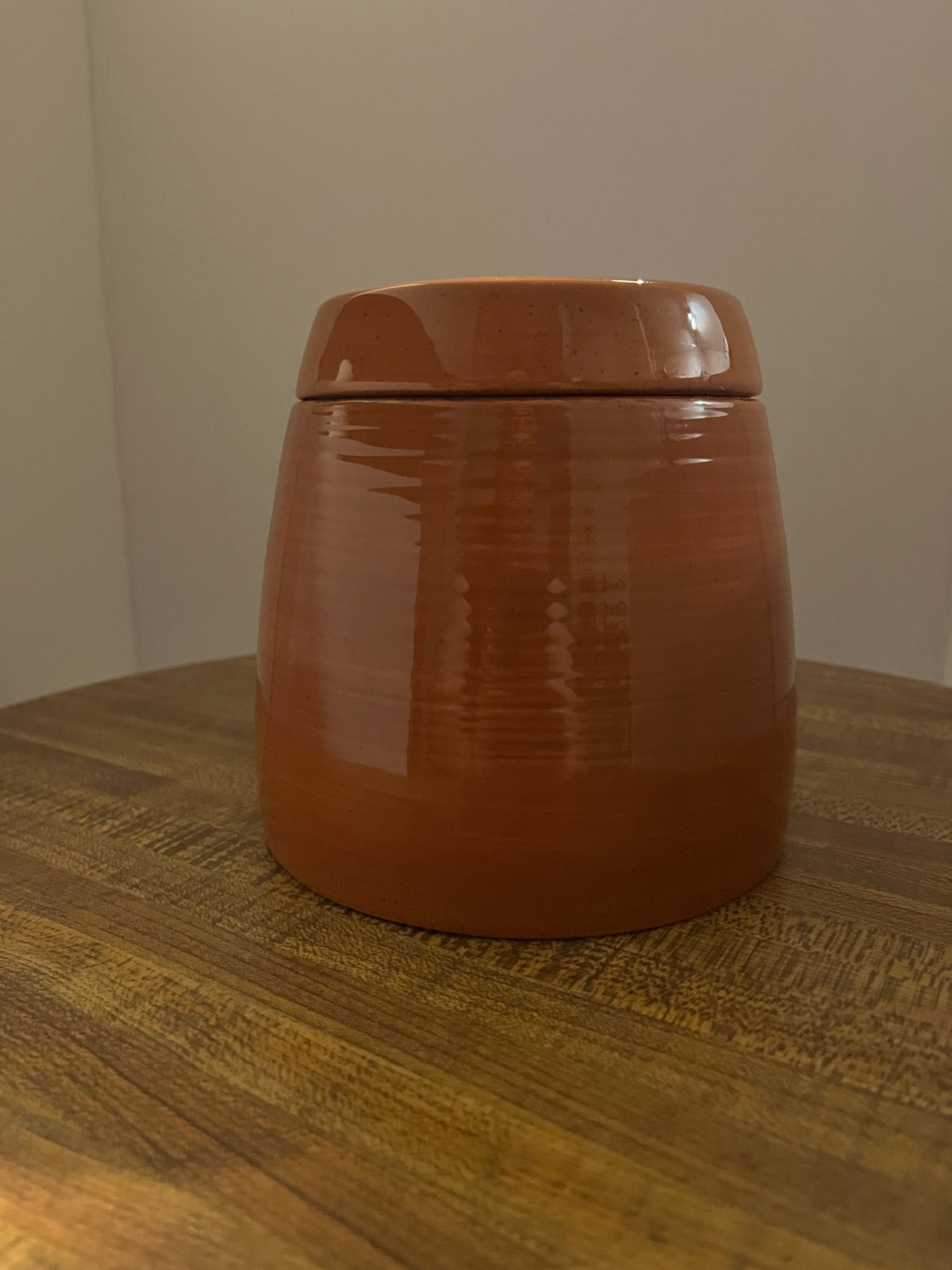 Portofino Brown Glass Jar