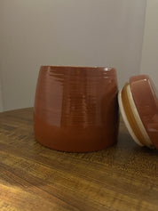 Portofino Brown Glass Jar