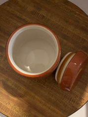 Portofino Brown Glass Jar