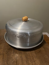West Bend Covered Cake Server-Acorn