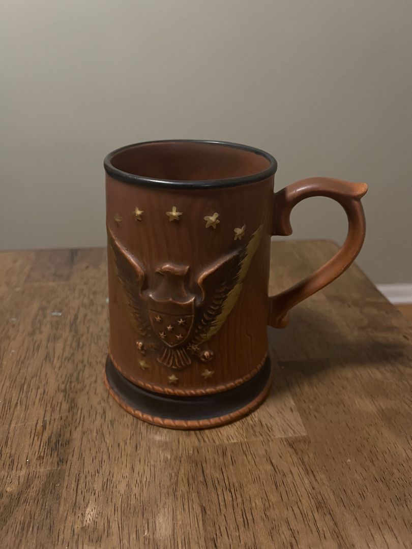 Vintage Lefton American Eagle Mug-Japan