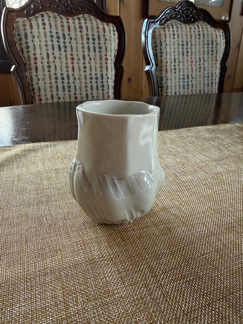 MCM Small White Bud Vase