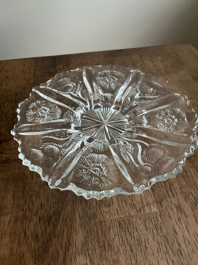 1930's Anchor Hocking Thistle Plate