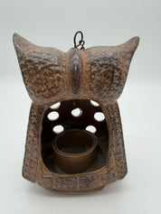 Otagiri Ceramic Owl Luminary Japan Hanging Candle Holder