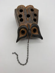 Otagiri Ceramic Owl Luminary Japan Hanging Candle Holder