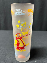 Vintage Libbey Circus Clown Glass