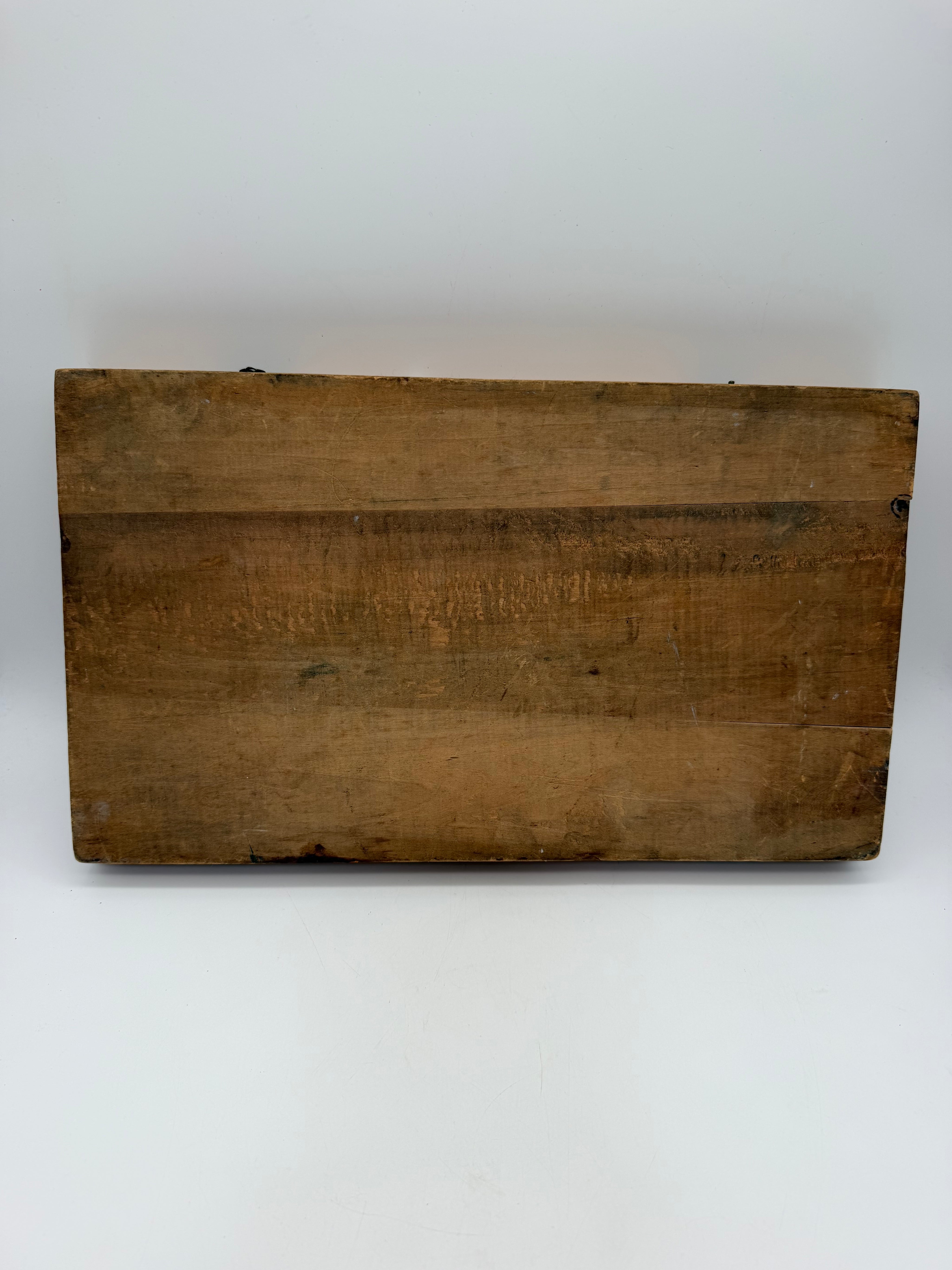 Charter Oak spool box antique wooden sewing box
