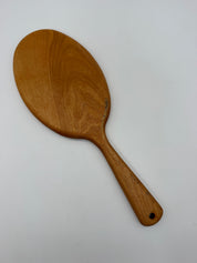 Vintage wood handheld mirror
