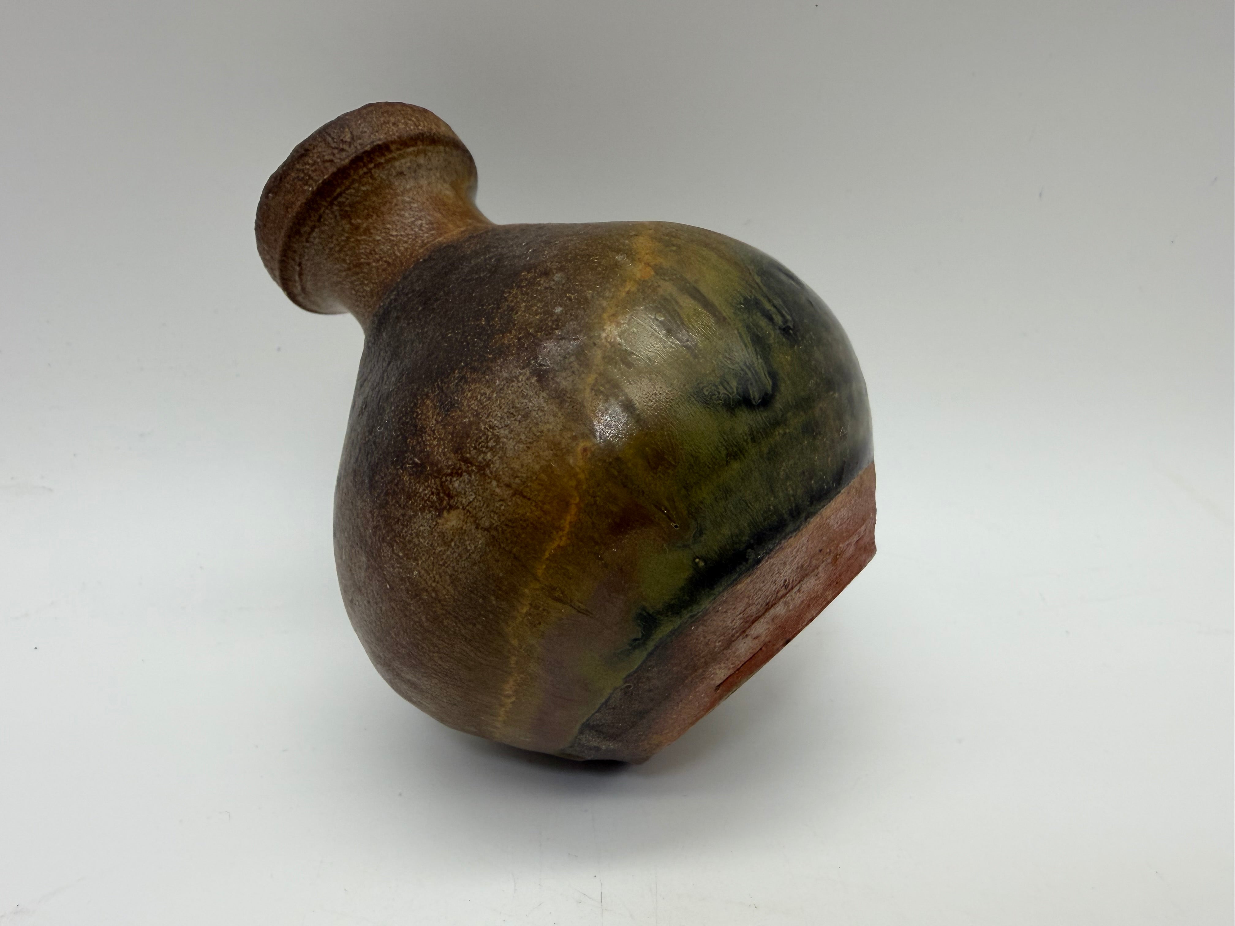 Weed pot 5” earth tone glazed