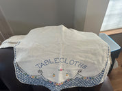 Vtg Embroidered ‘Tablecloths’ Storage Cloth