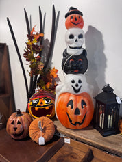 Empire Totem Blowmold - Pumpkins, Ghost, Cat & Skull