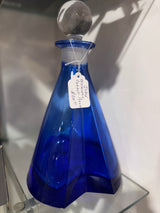 Italian Cristalleria Cobalt Blue with Topper