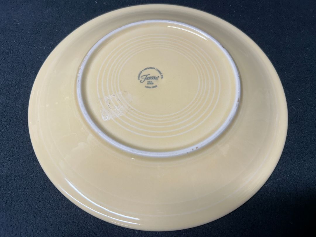Light Yellow Fiestaware Dinner Plate