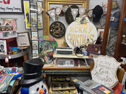 Round Merry CMAS G/W Metal Sign-New