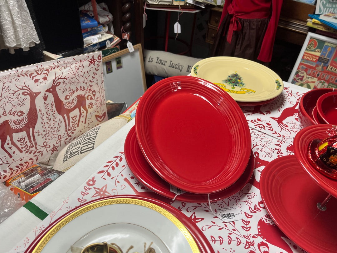 Fiesta Oval Serving Platter Scarlet