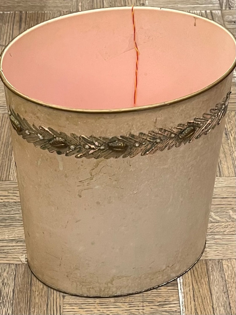 VTG. Ransburg Pink Metal Basket (As Is)