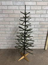 36 1/2 Tall Sturdy Branch Feather-Like Christmas Tree in Gold Stand