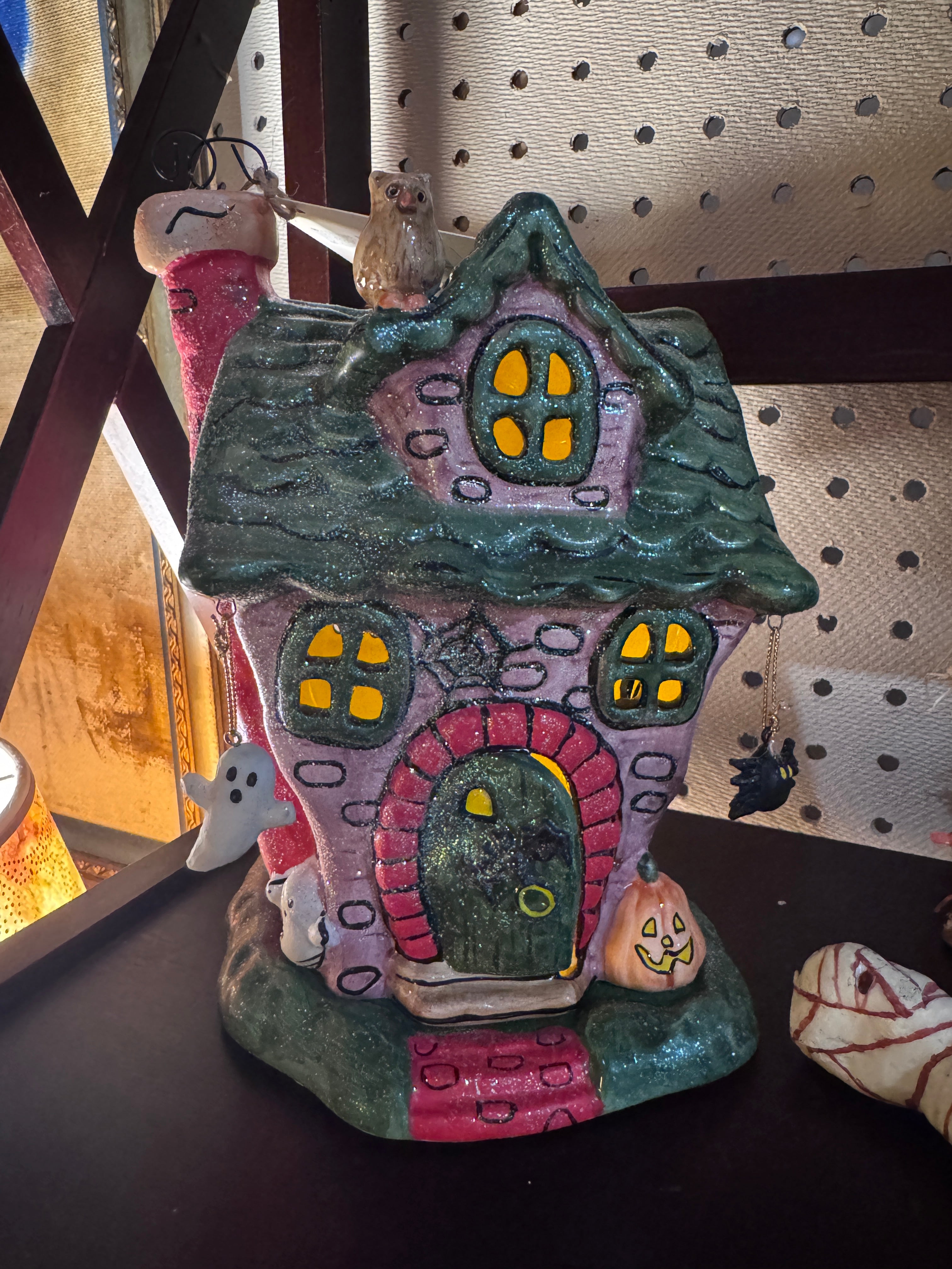 Whole Home Ceramic Small Ghost house Tealight House