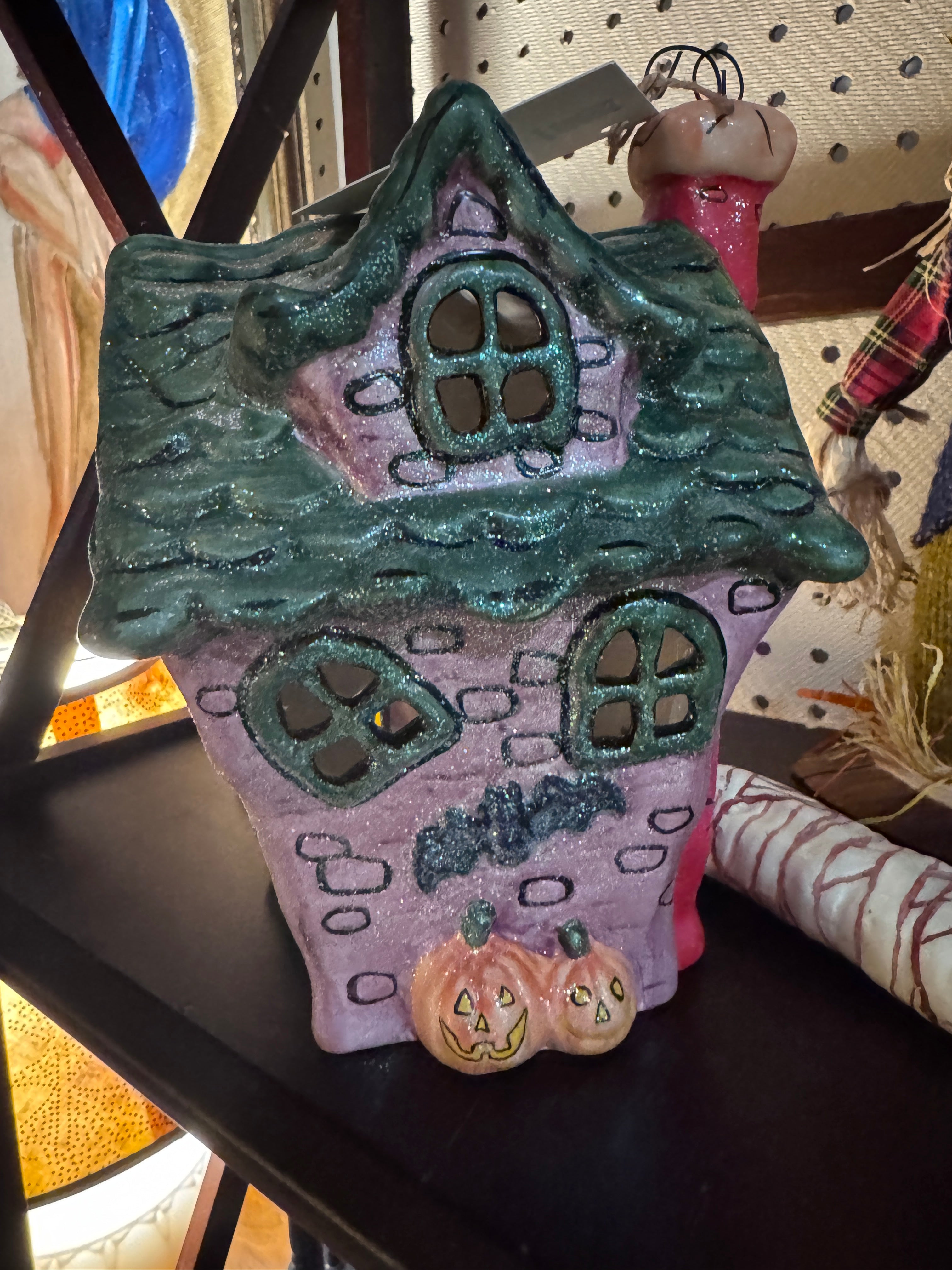 Whole Home Ceramic Small Ghost house Tealight House