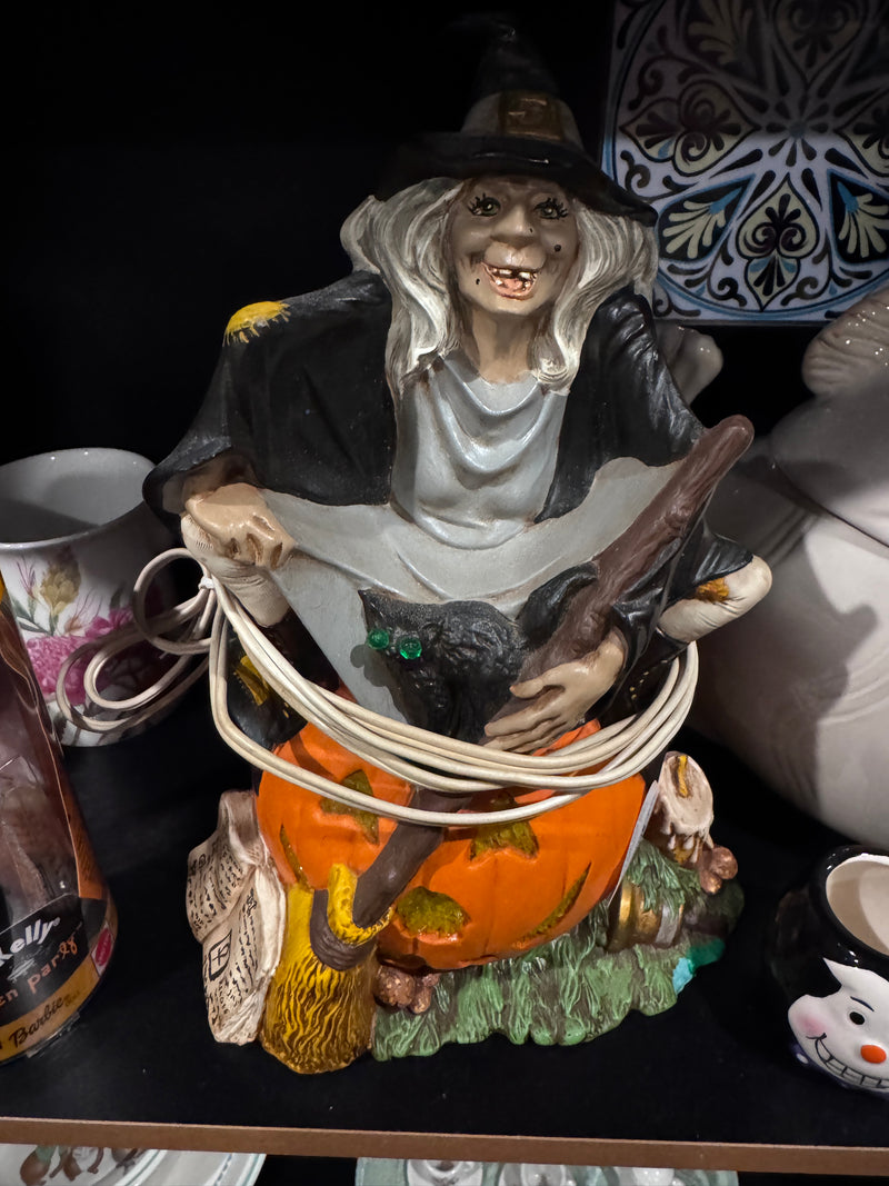 Lighted Halloween Scary Witch by 369 - Cat Nap from the Heart