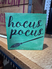 New-Handmade Hocus Pocus Shelf Sitter (5 x 5 x 1)