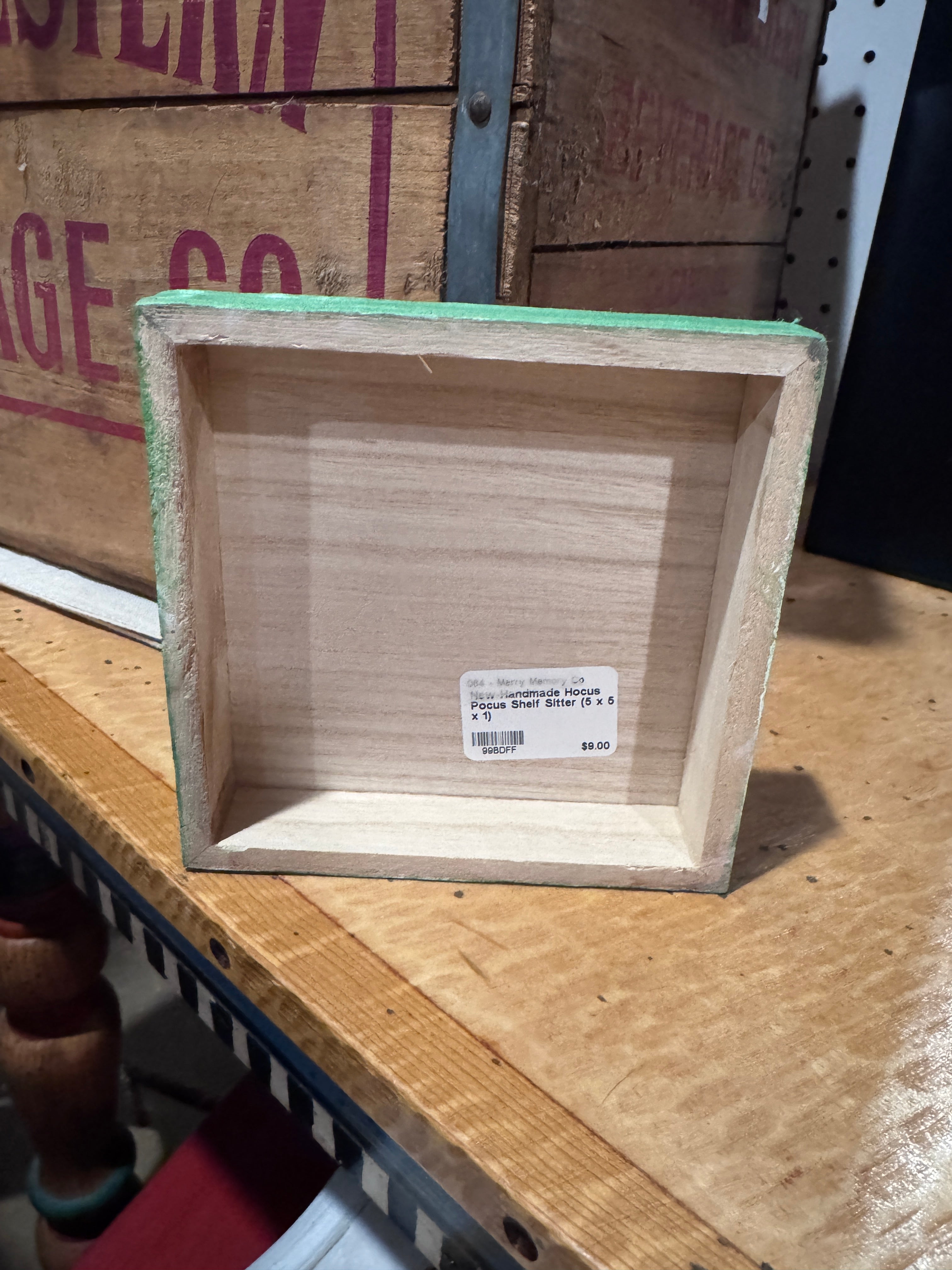 New-Handmade Hocus Pocus Shelf Sitter (5 x 5 x 1)