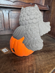 Vtg 1987 Scioto Owl and Jack-O-Lantern Luminary